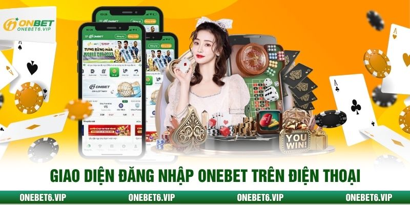 Giao diện đăng nhập Onebet trên điện thoại